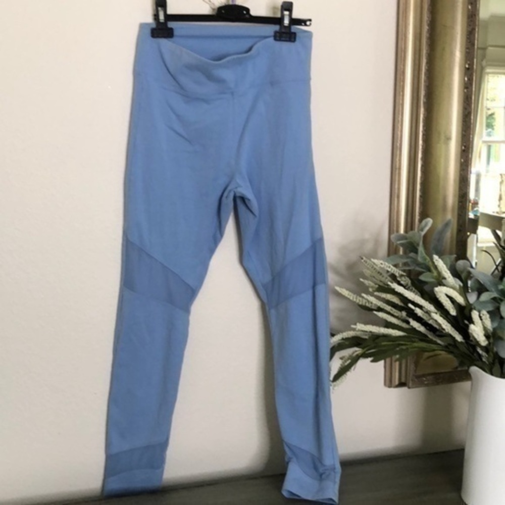PINK leggings Yoga lt. blue leggings size Small